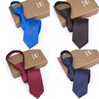 Solid Zipper Necktie