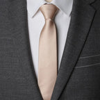 Solid Zipper Necktie