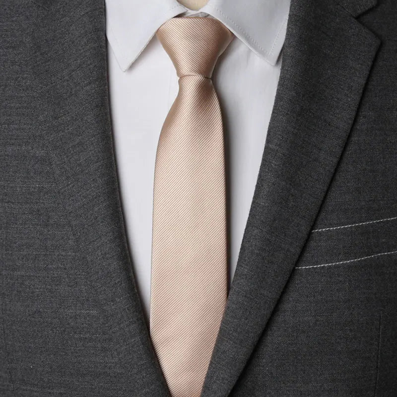 Solid Zipper Necktie