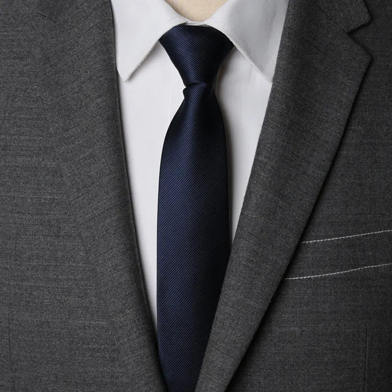 Solid Zipper Necktie