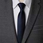 Solid Zipper Necktie