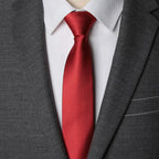 Solid Zipper Necktie