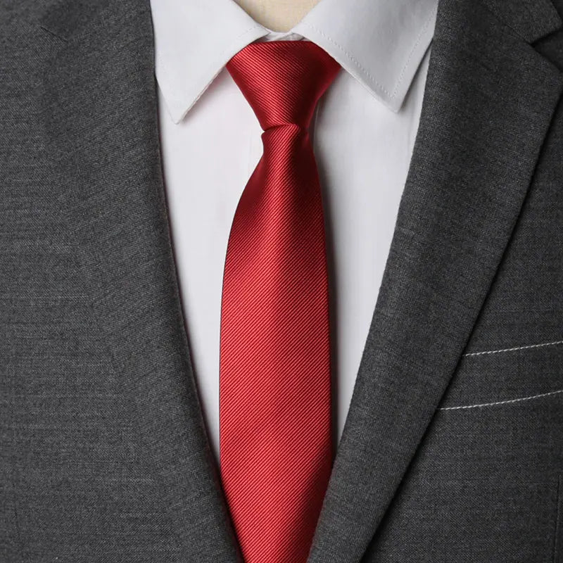 Solid Zipper Necktie