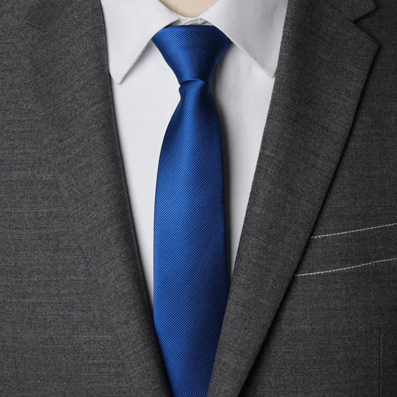 Solid Zipper Necktie