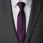 Solid Zipper Necktie