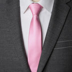 Solid Zipper Necktie