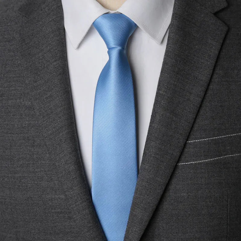 Solid Zipper Necktie