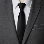 Solid Zipper Necktie