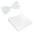 Classic Solid Bow Tie & Pocket Square Set
