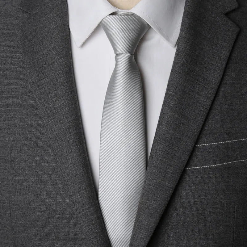 Solid Zipper Necktie