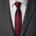 Solid Zipper Necktie