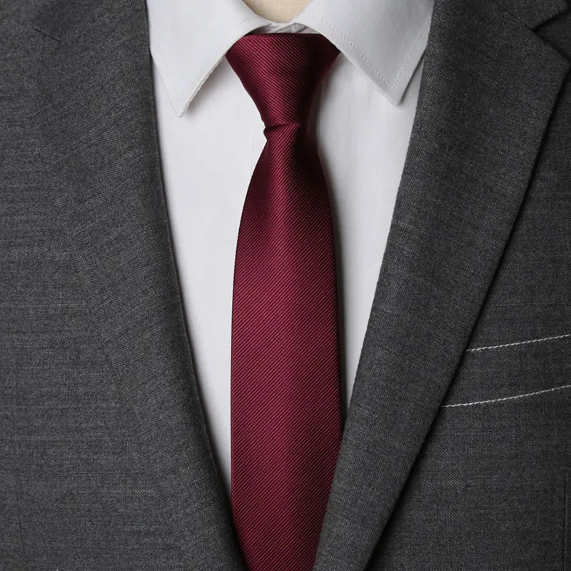 Solid Zipper Necktie