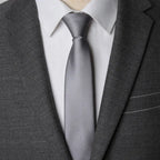 Solid Zipper Necktie
