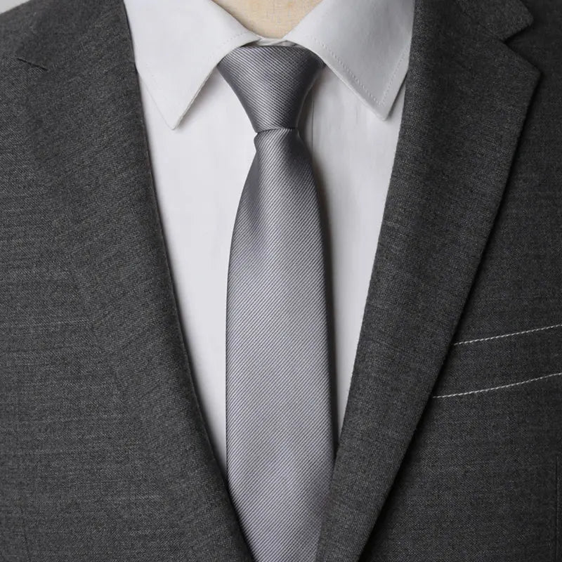 Solid Zipper Necktie